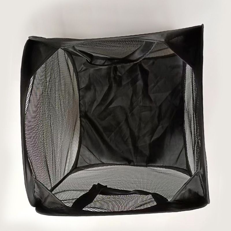 Large household dirty clothes basket, floor standing, convenient mesh, foldable, simple clothes storage basket, washing basket（2 of them）