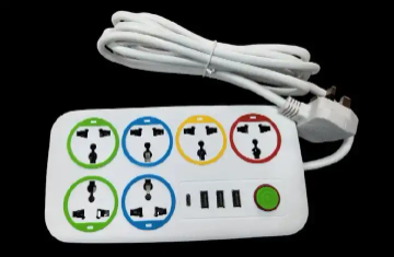 Astra 5 way extension with 3 USB slots and 1 type c slot 🔆3m wire 🔆classy 🔆2500w max 🔆250v-10A