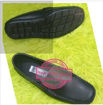 MEN`S OFFICIAL GENUINE LEATHER SLIP ON LOAFERS