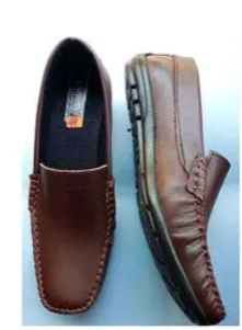 MEN`S OFFICIAL GENUINE LEATHER SLIP ON LOAFERS