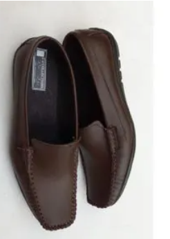 MEN`S OFFICIAL GENUINE LEATHER SLIP ON LOAFERS