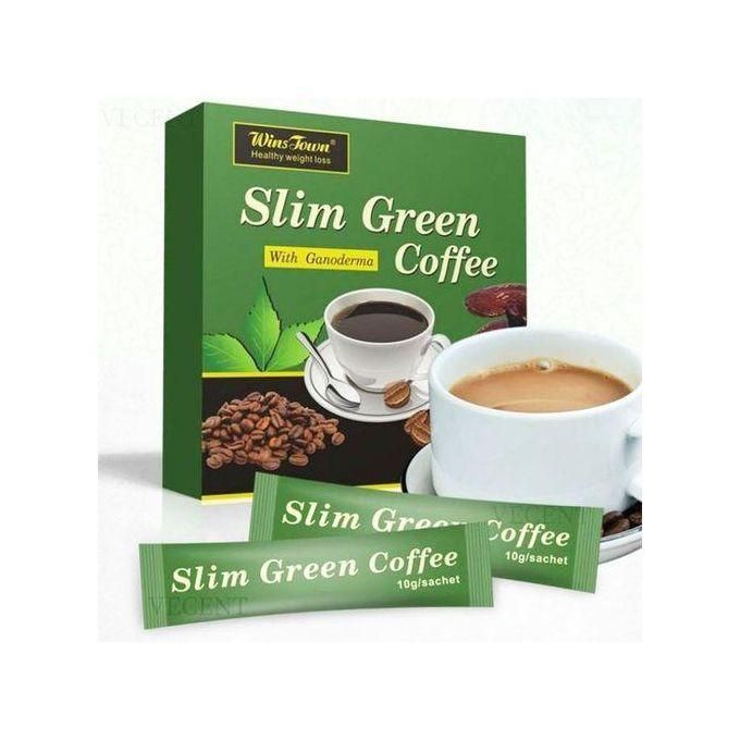 Winstown Slim Green Coffee With Ganoderma Instant Coffee Weight Loss