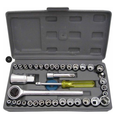Aiwa 40pcs Automobile/Motorcycle Repair TOOLBOX Set Sockets Mini Socket Wrench Set