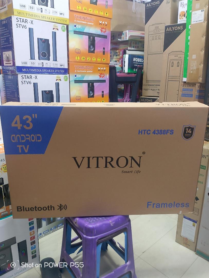 Vitron 43" Smart Android TV (HTC 4388FS ) Bluetooth Enabled with YouTube +Netflix