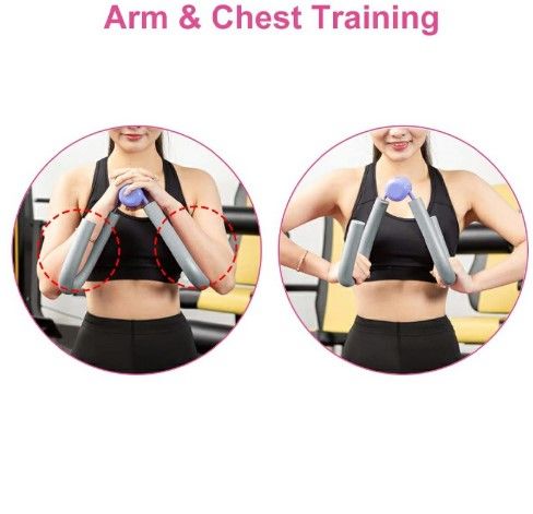 Fitness Thigh Master Muscle Toner - Hips, Butt, Leg, Arm Shaper - Postpartum Recovery Thigh Exerciser . Home Gym Resistance Exerciser for Kegel & Pelvic Floor Exercises"