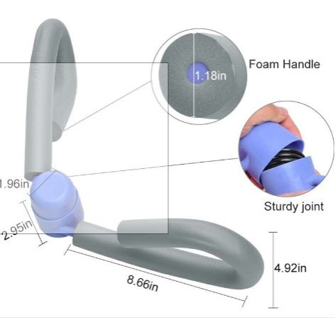 Fitness Thigh Master Muscle Toner - Hips, Butt, Leg, Arm Shaper - Postpartum Recovery Thigh Exerciser . Home Gym Resistance Exerciser for Kegel & Pelvic Floor Exercises"