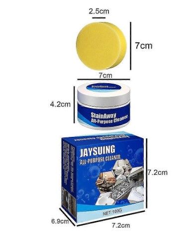 1 miracle cleaning paste - Jaysuing Multipurpose Cleaner Cream - Powerful Steel Cookware, Tiles, Sink, and bottom pot/sufuria Cleaner - Stain Remover for Kitchen  and Car
