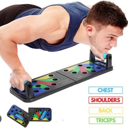 Multifunctional Foldable Push Up Board - Portable Home Workout Tool for Chest, Arm, Shoulder, Back and Abs
