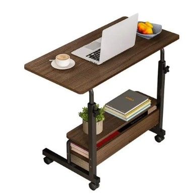 Portable Adjustable Laptop Desk Stand - Movable Ergonomic Workstation for Productivity . 80x40 cm