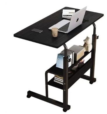 Portable Adjustable Laptop Desk Stand - Movable Ergonomic Workstation for Productivity . 80x40 cm