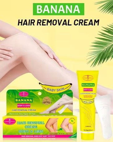 Banana Hair Removal Cream – Body & Legs (100g) |  Smooth Skin Hair Removal Solution