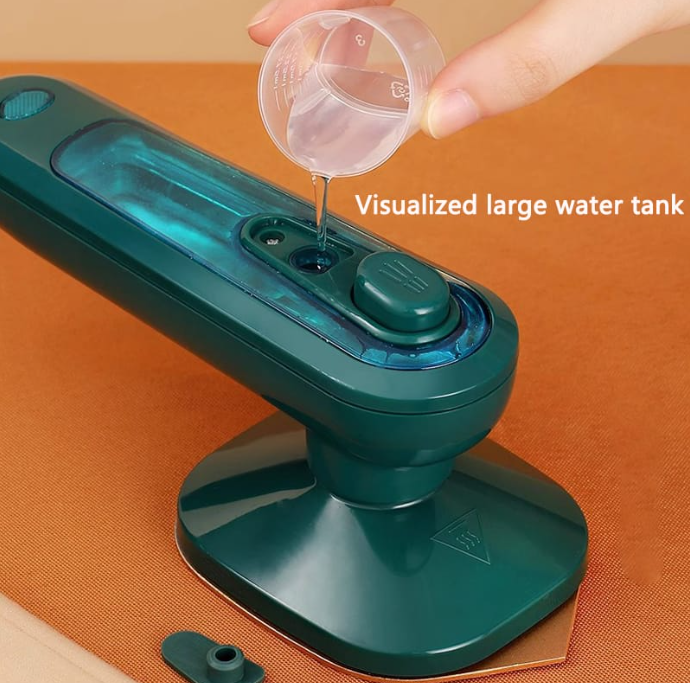 Amazing Offer! Steam Iron Portable Handheld Wet And Dry Double Hot Fabric Garment Steamer Ironbox Hanging Ironing Wrinkles Boxes Lightweight Steamer Iron Box With Nonstick Soleplate Cleaner Sanitiser