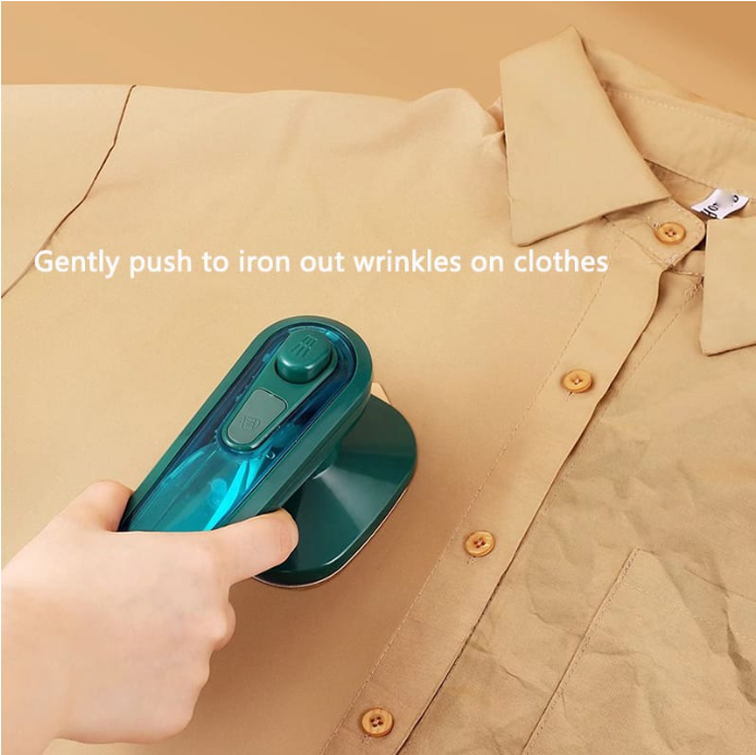 Amazing Offer! Steam Iron Portable Handheld Wet And Dry Double Hot Fabric Garment Steamer Ironbox Hanging Ironing Wrinkles Boxes Lightweight Steamer Iron Box With Nonstick Soleplate Cleaner Sanitiser