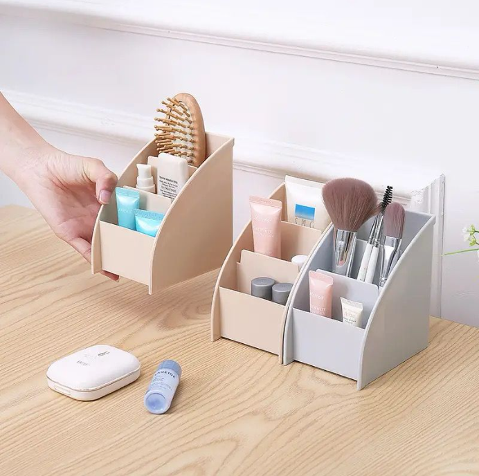 Plastic TV Remote Control Storage Holder Mobile Phone Holder Stand Washable Home Office Storage Boxes Desktop Storage Case Make up storage