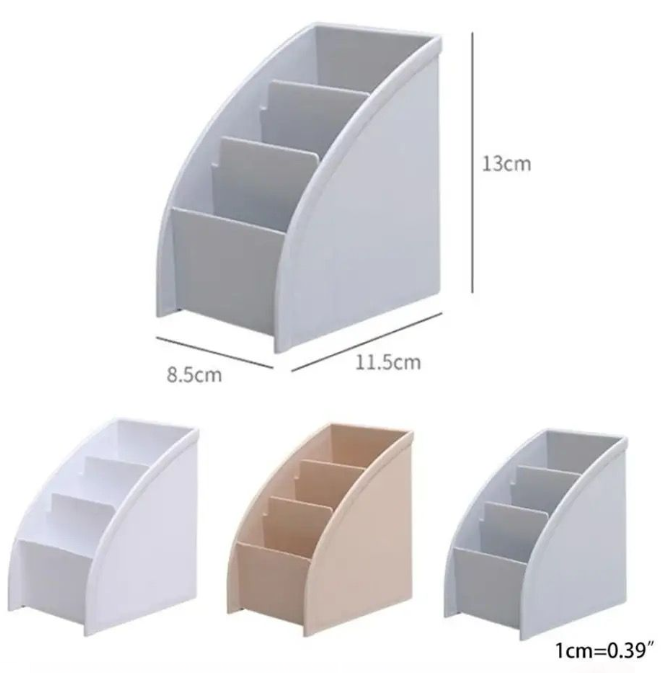 Plastic TV Remote Control Storage Holder Mobile Phone Holder Stand Washable Home Office Storage Boxes Desktop Storage Case Make up storage