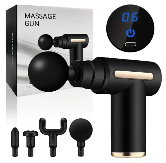5 in 1 Portable Massage Gun for Full Body Relief Ideal for Back Neck Muscles
✅At home,gym,office.Increases exercise range and enhance blood circulation USB Rechargeable