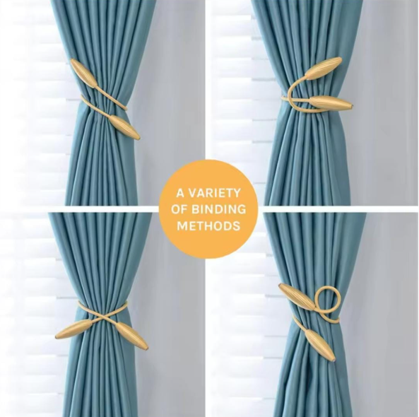 2pcs Magnetic Solid Color Curtain Hooks Tiebacks Buckle Clips Home Decor Arbitrary shape strong  Curtains Tiebacks Home Decorative Window Drape Twist Holder