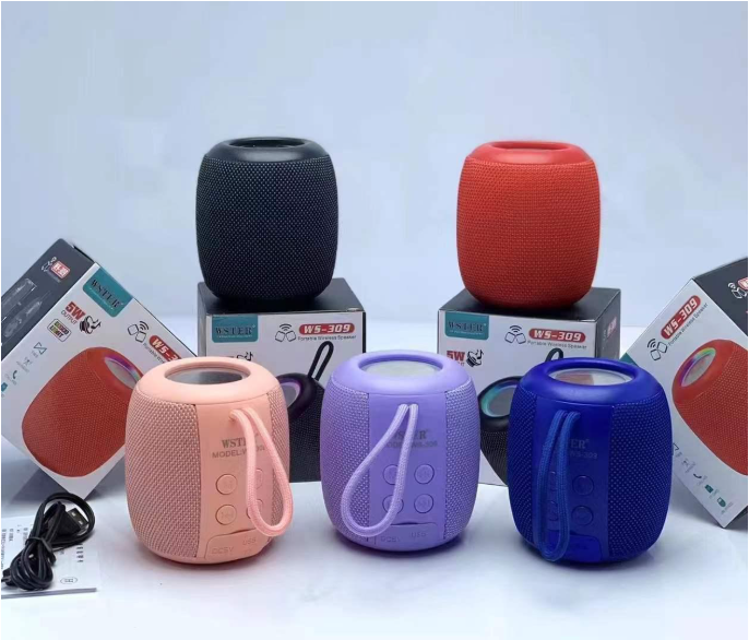 Portable Wireless Bluetooth Speaker - Powerful Bass, FM Radio, USB Support, Long-Lasting Battery, Available in Black/Blue/Red/pink