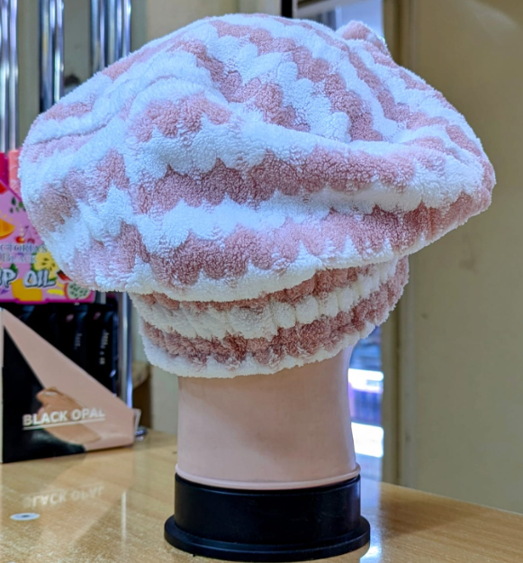 Classy High Quality Bow Know Hair Towel Wrap Absorbent Towel Hair-Drying Quick Dry Shower Caps for Drying Curly, Long & Thick Hair Towel Super Quick-Drying Microfiber Bath Towel Hair Dry Cap