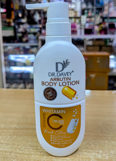 Dr. Davey Glutathione Body Lotion With Hyaluron & Vitamin E, Vitamin C arbutin lotion, Kojic Niacinamide