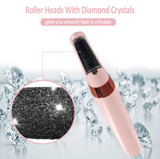 New electric cordless rechargeable callus remover Electric Callus Remover, Foot Scrubber Rechargeable Pedicure Callus Remover Foot File Kit Feet Skin Care Pedicure Soft feet Achievement