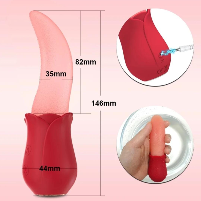 NEW INN ‼️‼️ 10 speeds realistic licking tongue rose . Your happiness is our priority 😊🤪