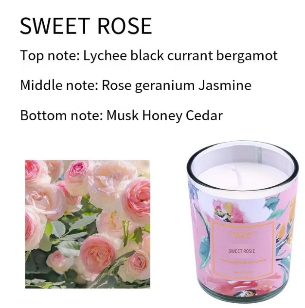 Botanical Scents Aromatherapy Scented Candles, Natural Lasting Fragrance, Smokeless, Stress Relief, Accompanying Gifts
50grams Scents ( sea salt breeze ,jasmine, sweet rose,vanilla&Lily ,blossom