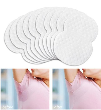 9 Pcs Underarm Sweat Pads, Disposable Armpit Sweat Pads for Women and Men, Comfortable Pads for Cloth Sweating protection