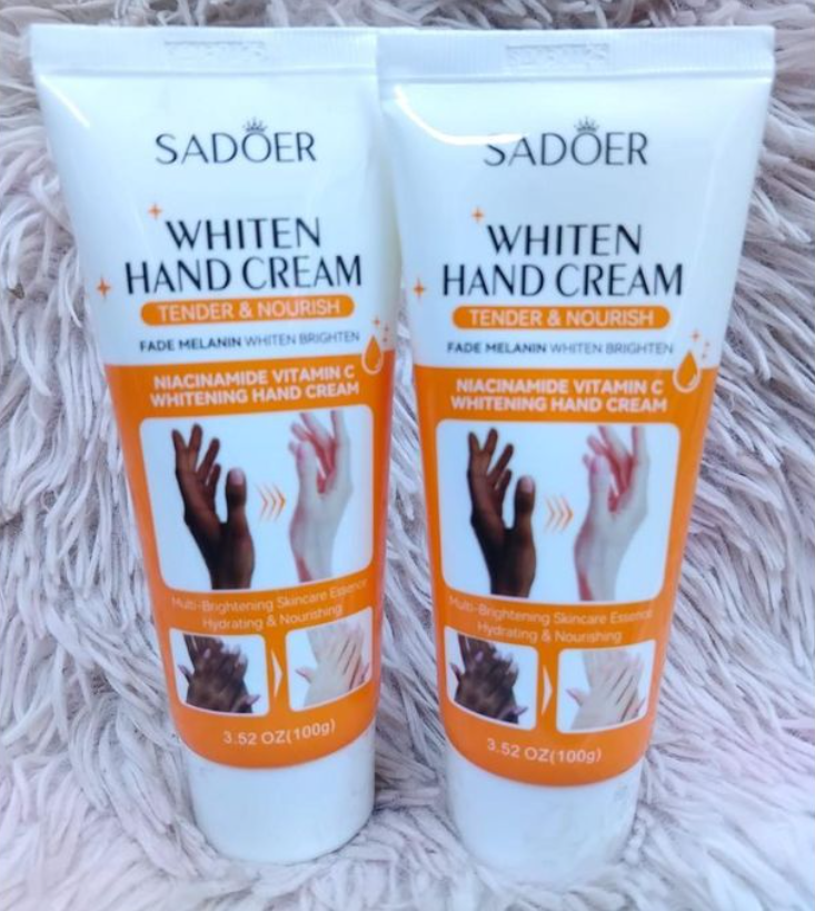 SADOER Fast Whitening Dark Knuckles Brighten Hand Cream Melanin Corrector Moisturizing Intense Stains Remover Cosmetics Skin Care