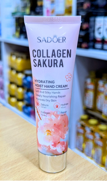 SADOER Collage Hand Cream  Deeply Nourishing Repair improves dry skin -60g