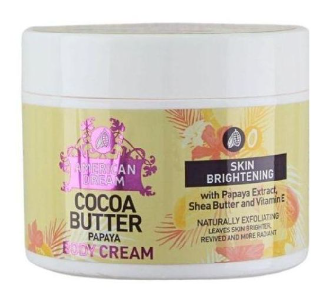 American Dream Cocoa Butter  Brightening Creams – 500ml Skin Moisturizer With Lemon & Vitamin E, papaya,Aloevera,Lavender,Lightening Cocoa Butter Skin Perfect Moisturizing Skin Care