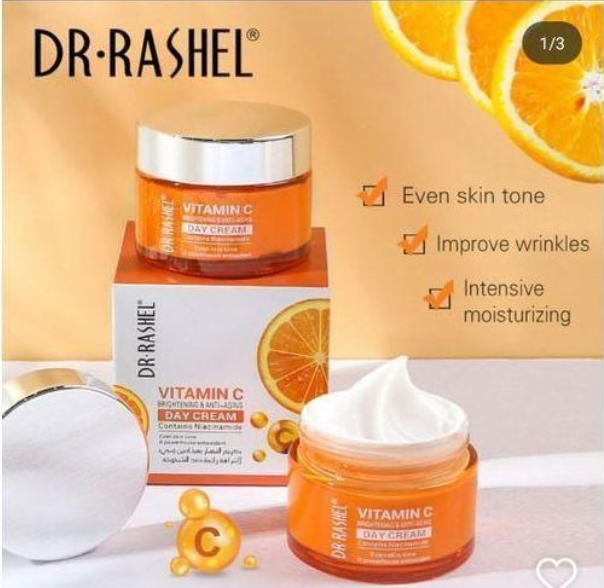 DR RASHEL  Original Vitamin C brightening & anti aging Day Cream , Night Cream