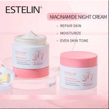 🔥Hot COMBO Deal 🔥 ESTELIN Rosehip Niacinamide Spots Fading, Smoothing & Moisturizing Serum + ESTELIN Niacinamide spots fading night cream that helps to even skin tone and moisturize
