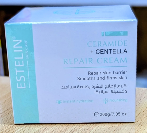 🔥Hot Deal COMBO 🔥 ESTELIN B5 Ceramide Repairing Face Serum + ESTELIN Ceramide with centella repair  Face Cream. Firms,Protects,Soothes,Strengthens,Restores, your skin barrier,