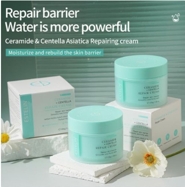🔥Hot Deal COMBO 🔥 ESTELIN B5 Ceramide Repairing Face Serum + ESTELIN Ceramide with centella repair  Face Cream. Firms,Protects,Soothes,Strengthens,Restores, your skin barrier,
