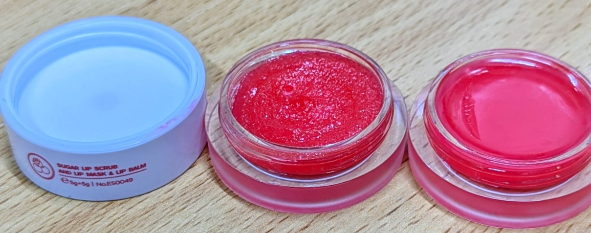 ESTELIN Cherry Lip Care Set 3-in-1 – Exfoliating Sugar Scrub, Nourishing Lip Mask & Hydrating Balm.