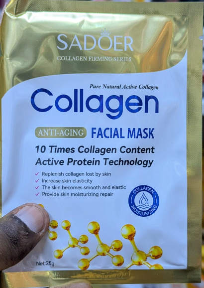 SADOER Collagen Face Mask Sheets Moisturizing,Anti-aging Repair Facial Sheet Masks