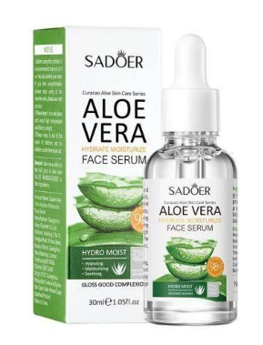 SADOER Aloe Vera Serum To Hydrate, Moisturize Oil Control, And Smooth Skin 30ml