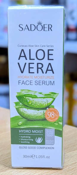 SADOER Aloe Vera Serum To Hydrate, Moisturize Oil Control, And Smooth Skin 30ml