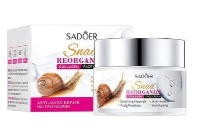 SADOER Snail Collagen Anti-Aging Anti-Wrinkles Sooth Nourishing Reorganize Face Cream