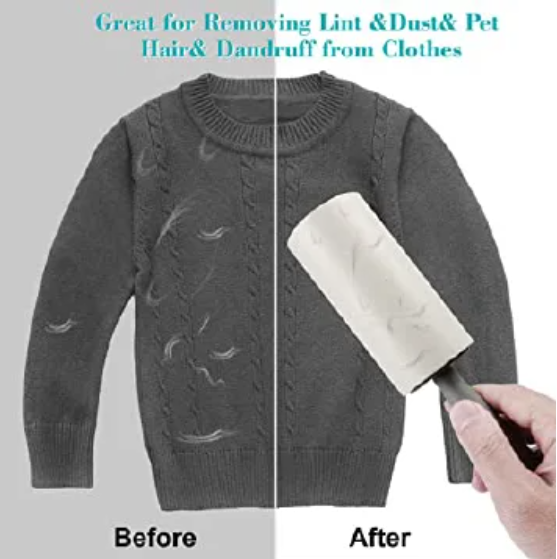 Tearable Sticky Lint Roller,  Hair Remover Roller,  Portable Lint Remover, For Furniture, Carpet, Clothes
‼️+ free sticky roller replacement