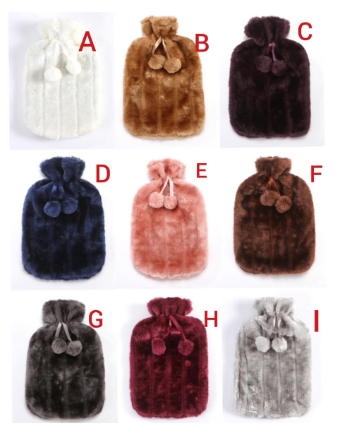 Fancy Hot Water Bottle With Cover,Hot Water Heating pad Bags For Pain Relief 2L,Heat Pad,Hot And Cold Therapy, Menstrual, Bpa Free