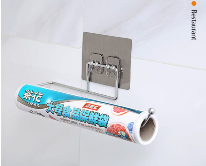 Paper Towel Holder For Towels Stand Hanger Kitchen Faucet Bathroom Gadgets Napkin Holders Metal Fixture Home Improvement Double Stainless Steel Self-adhesive Toilet Paper Disposable Face Towel Holder