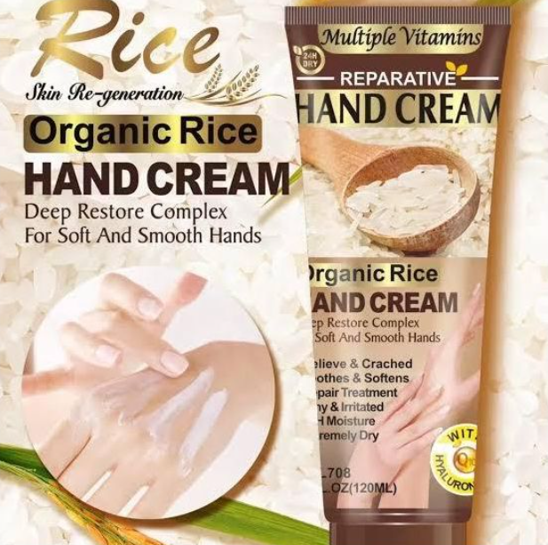Fruit Of The Wokali Rice Reparative Hand Cream, Deeply moisturizes, lightens and soften hands .Repairs hands from cracks and dryness