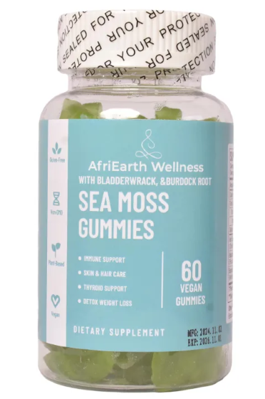 Sea Moss Gummies Highly Effective Anti-Aging, Cardiovascular Health, Cholesterol Support, Energy Support, Immune Support