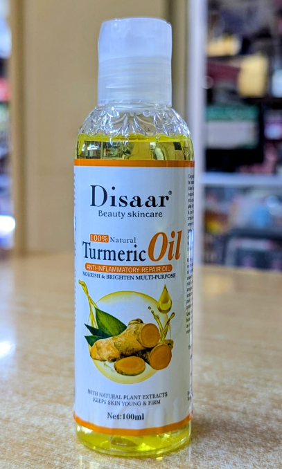 Disaar Turmeric, Jojoba,& Vitamin C Natural Oils 100% Anti-inflammatory Repair Oils for cracked skin ,moisturising,Body Face Massage Essential Oil 100ml