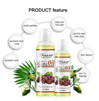 Disaar Turmeric, Jojoba,& Vitamin C Natural Oils 100% Anti-inflammatory Repair Oils for cracked skin ,moisturising,Body Face Massage Essential Oil 100ml