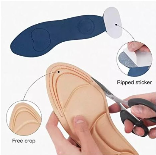 1 Pair Sponge Inner Soles Insoles Shoe Pad Inserts Ladies