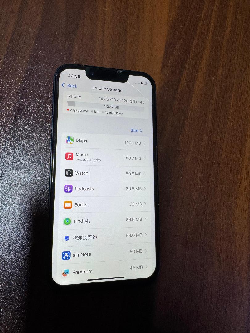 Refurbished Iphone 13Mini 128GB Battey Health 80% smartphone mobile apple device