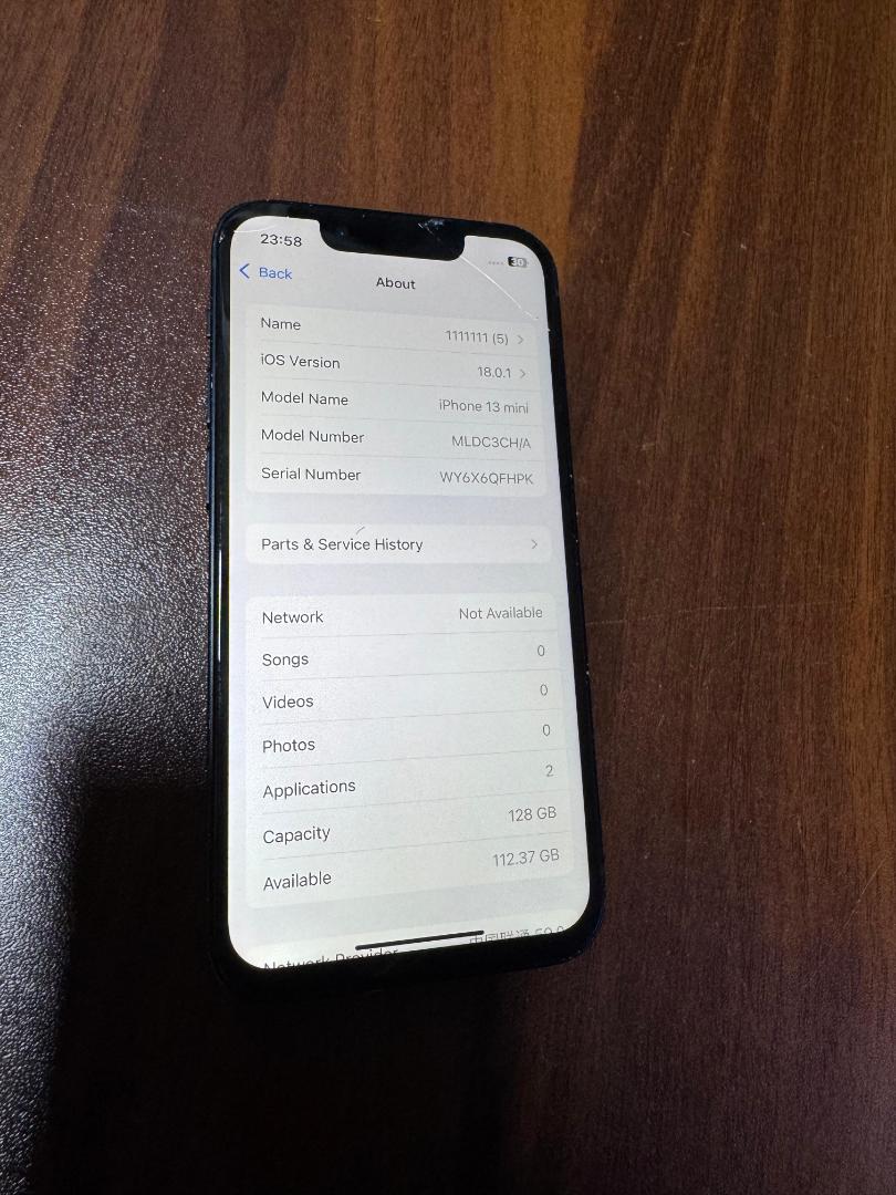 Refurbished Iphone 13Mini 128GB Battey Health 80% smartphone mobile apple device